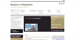 Desktop Screenshot of mastersinmoderation.com